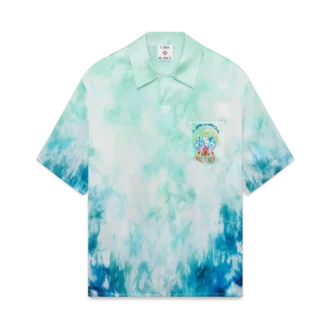 Surf Lotus kortærmet silkeskjorte