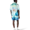 Surf Lotus kortærmet silkeskjorte
