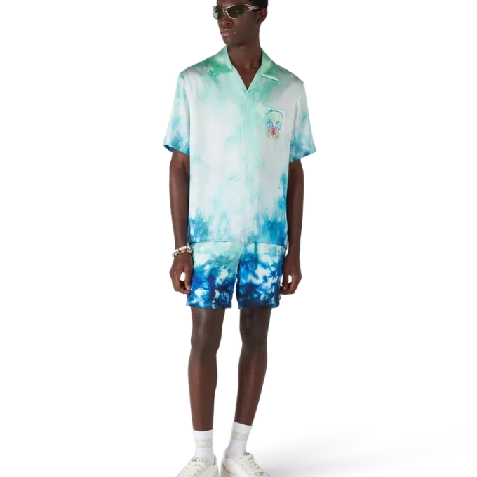 Surf Lotus silke-Shorts