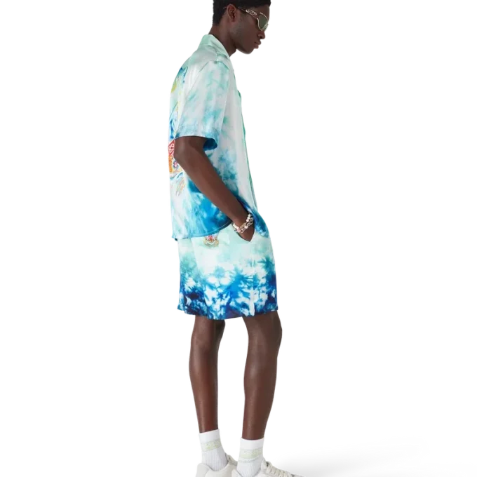 Surf Lotus silke-Shorts