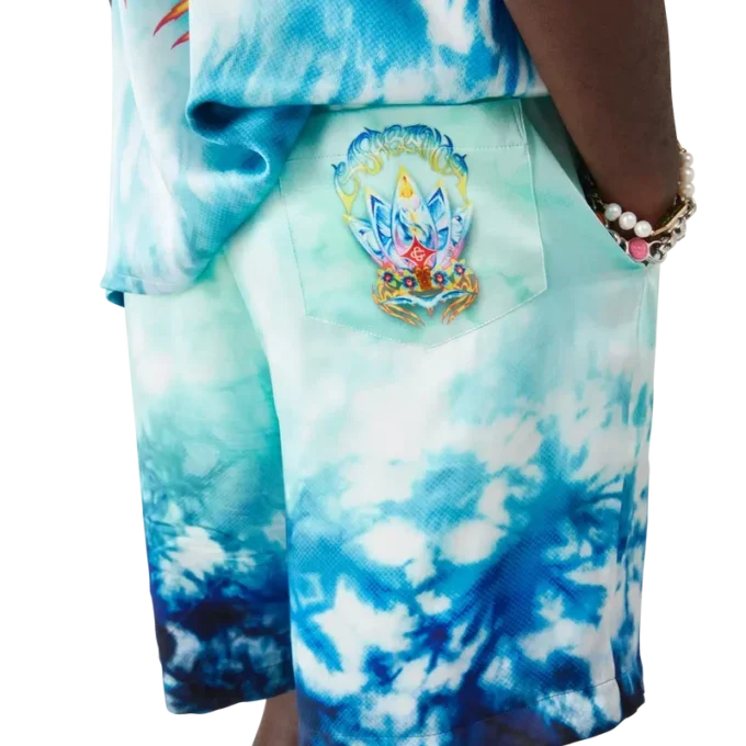 Surf Lotus silke-Shorts