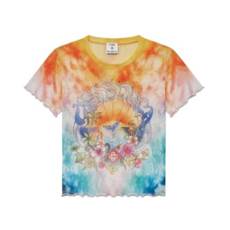 Surf Trip Tie Dye Mesh T-skjorte