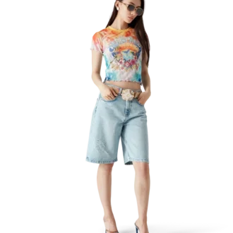 Surf Trip Tie Dye Mesh T-skjorte