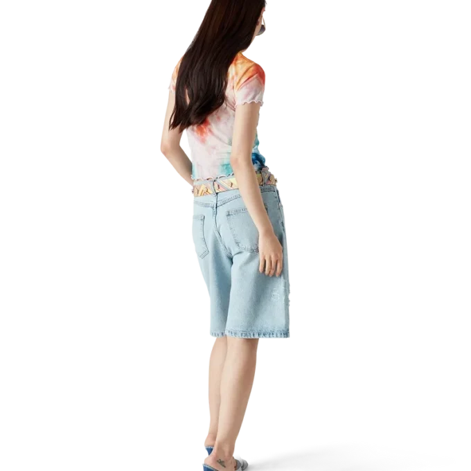 Surf Trip Tie Dye Mesh T-skjorte