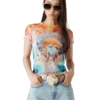 Surf Trip Tie Dye Mesh T-skjorte