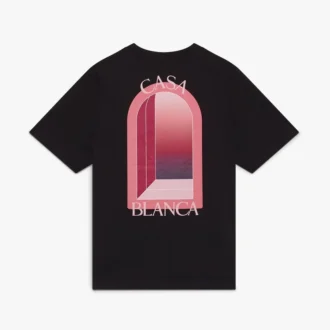 Svart Arches kortærmede Shorts-T-skjorter Svart Arches kortærmede Shorts-T-skjorter