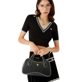 Svart Mini Louise-veske