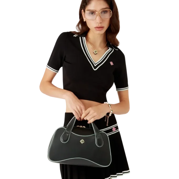 Svart Mini Louise-veske Svart Mini Louise-veske