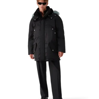 Svarte båtsko i skinn for menn