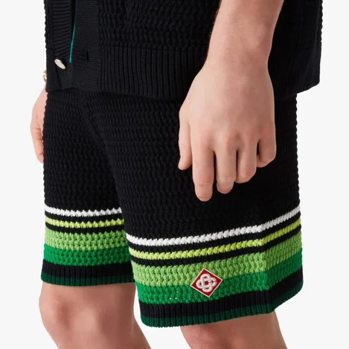 Svarte heklede Shorts