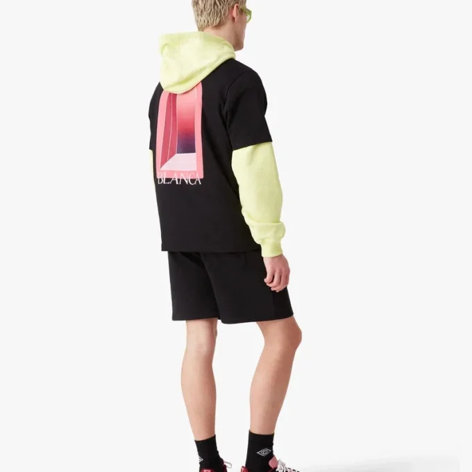 Svarte L’arche-sweatshorts