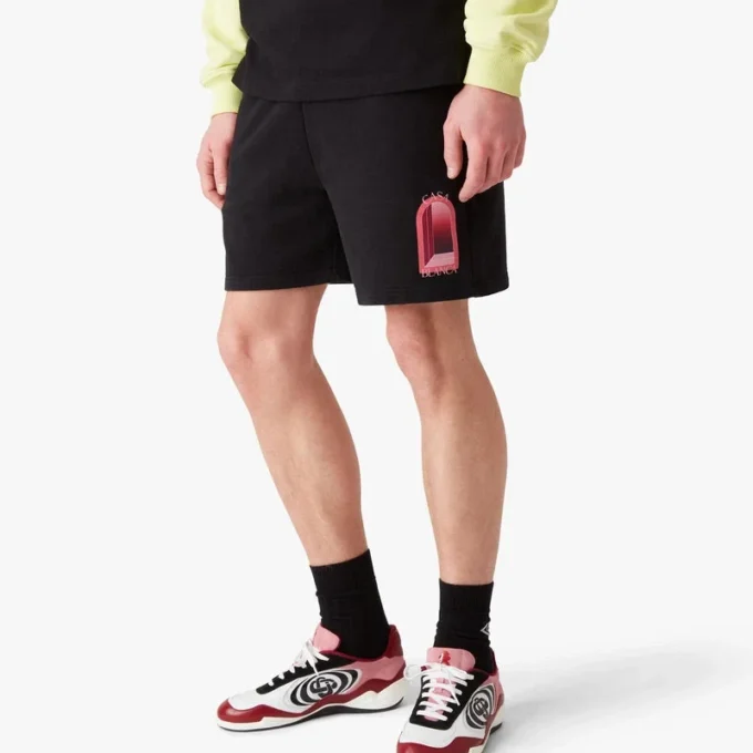 Svarte L’arche-sweatshorts
