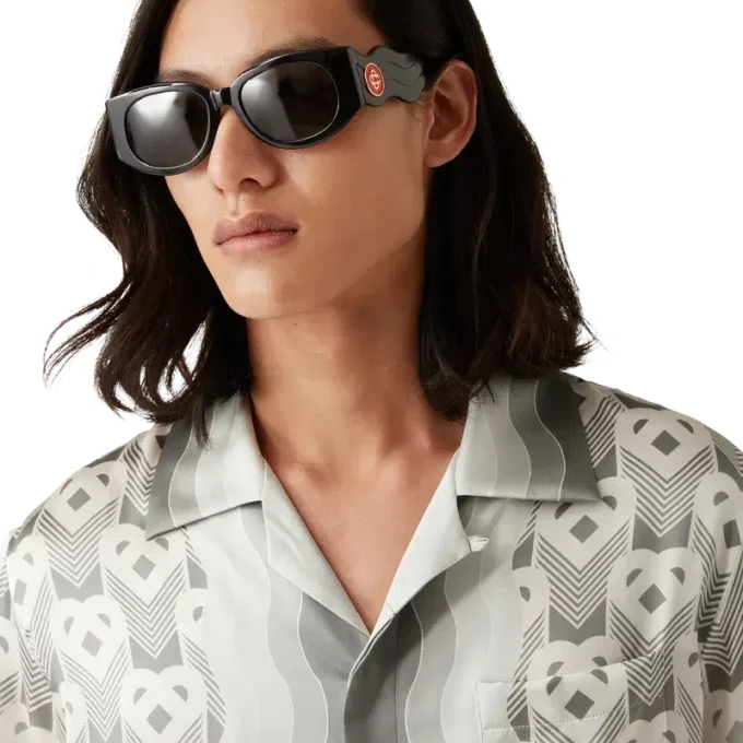 Svarte Memphis-solbriller