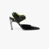 Svarte Raver-pumps i skinn