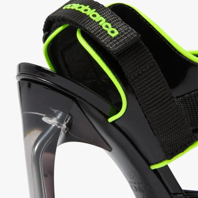 Svarte Raver-pumps i skinn