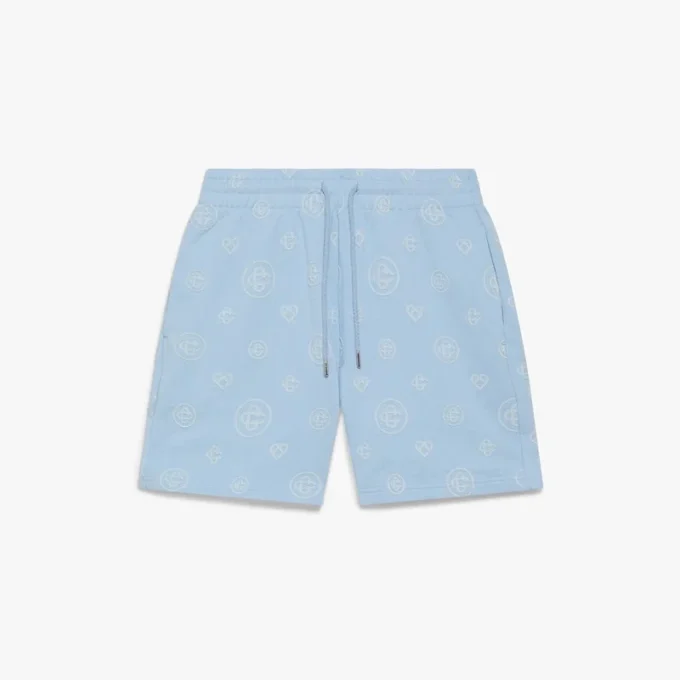 Sweatshorts med applikert monogram