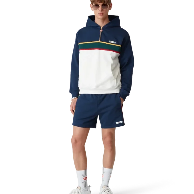 Sweatshorts med fargeblokker