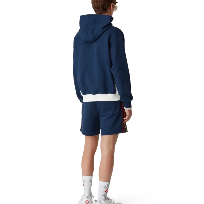 Sweatshorts med fargeblokker