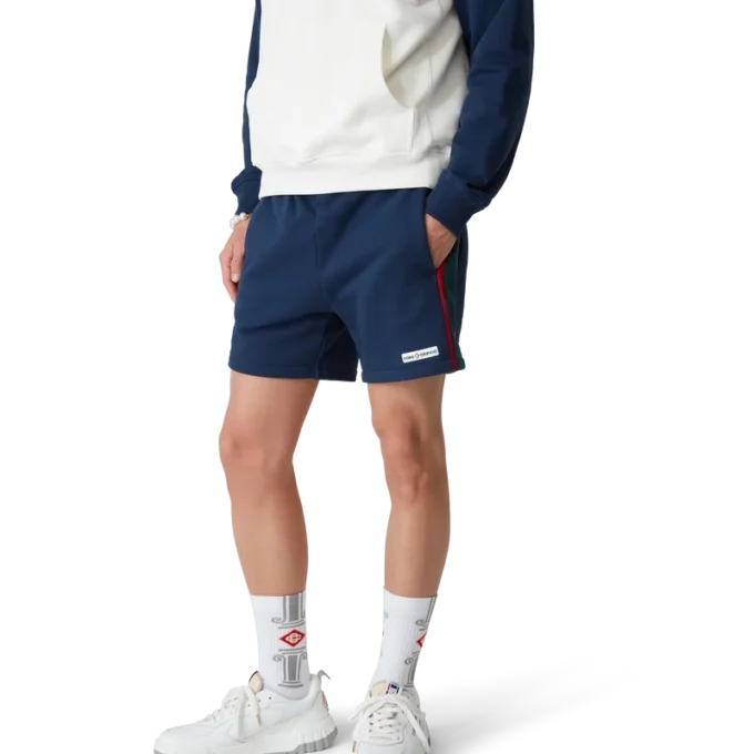 Sweatshorts med fargeblokker