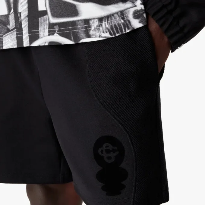 Sweatshorts med flokket Squash-logo
