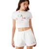 Sweatshorts med stablet logo