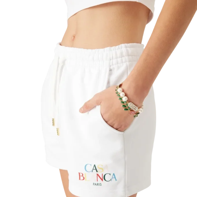 Sweatshorts med stablet logo