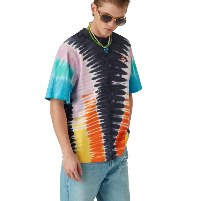 T-skjorte med gradient-batikk