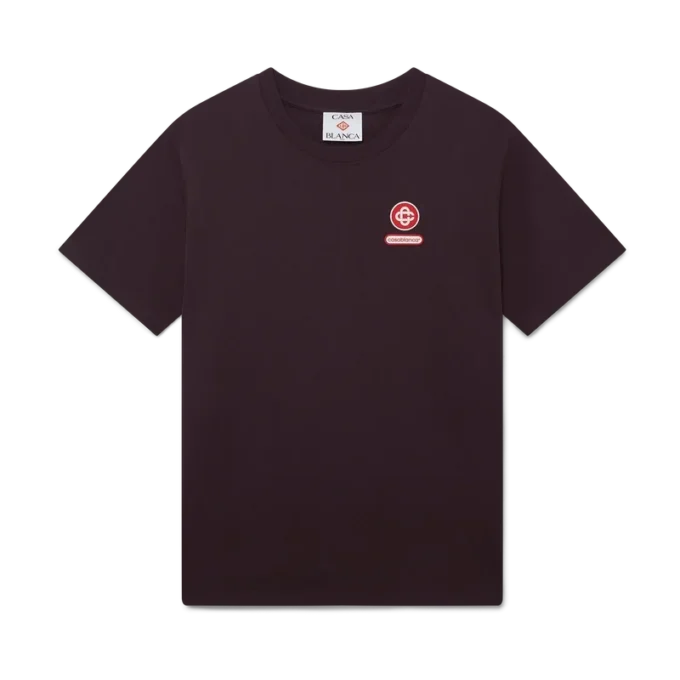 T-skjorte med kort erme og logopatch