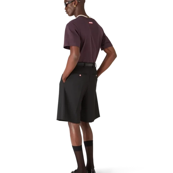 T-skjorte med kort erme og logopatch