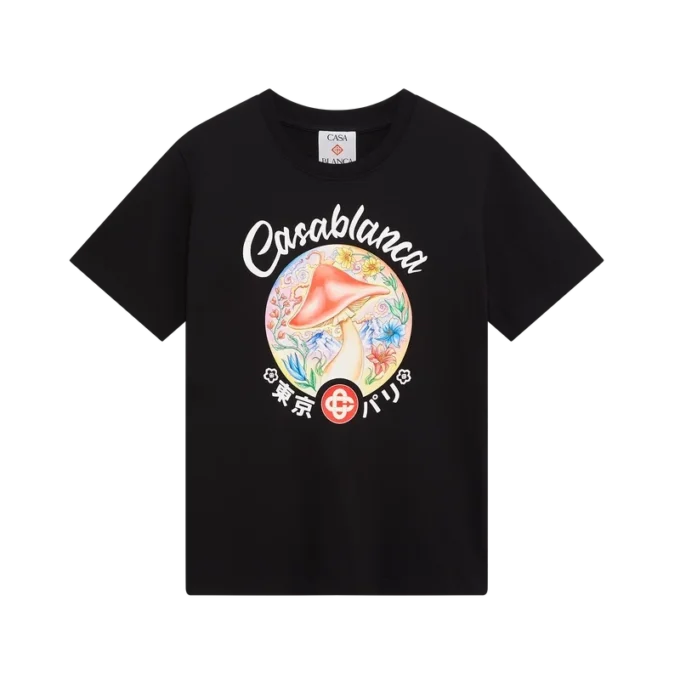 T-skjorte med sopp-emblem