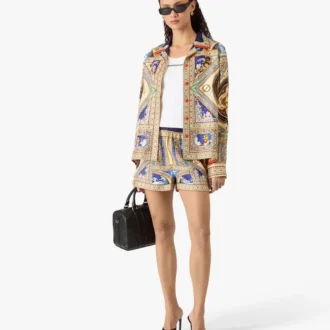 Take Me to Church langermet silkeskjorte med kubansk krage