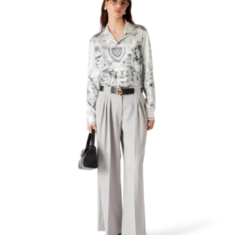 Tattoo langermet silkeskjorte