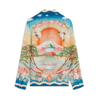 Tennis Club langermet silkeskjorte