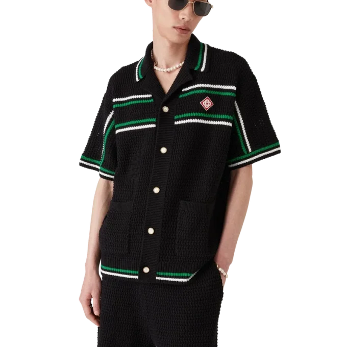 Tennis-heklet skjorte