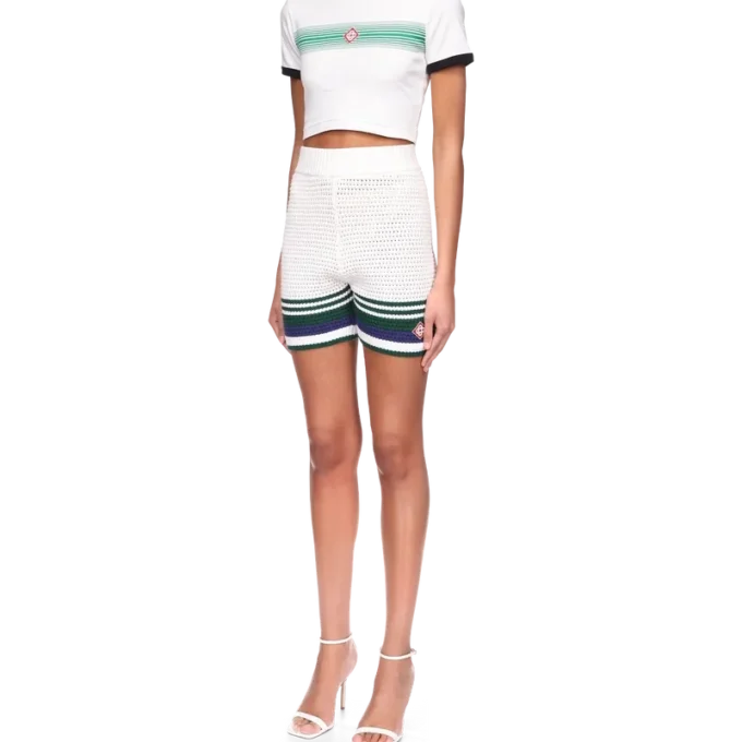Tennis-häklede Shorts