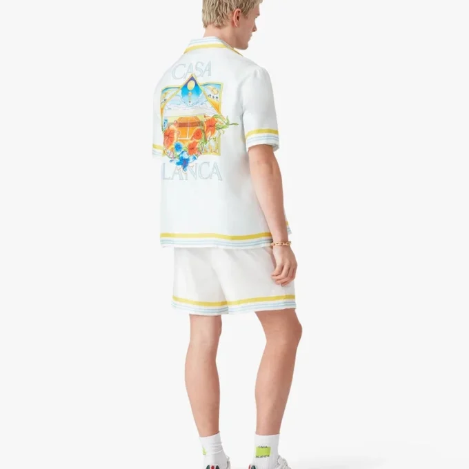 Tennis Landscape silke-Shorts