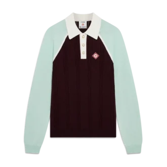 Tennis-polo med lange ermer