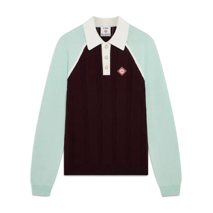 Tennis-polo med lange ermer