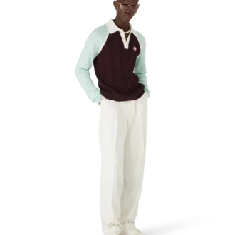 Tennis-polo med lange ermer