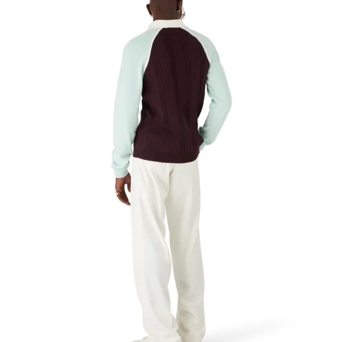 Tennis-polo med lange ermer