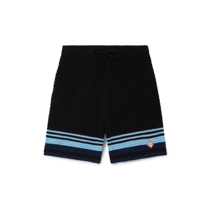 Tennis-shorts i bomullshakket