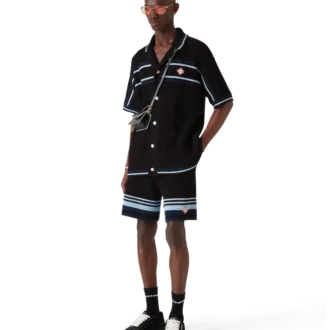 Tennis-shorts i bomullshakket