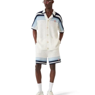 Tennis-shorts i bomullshakket