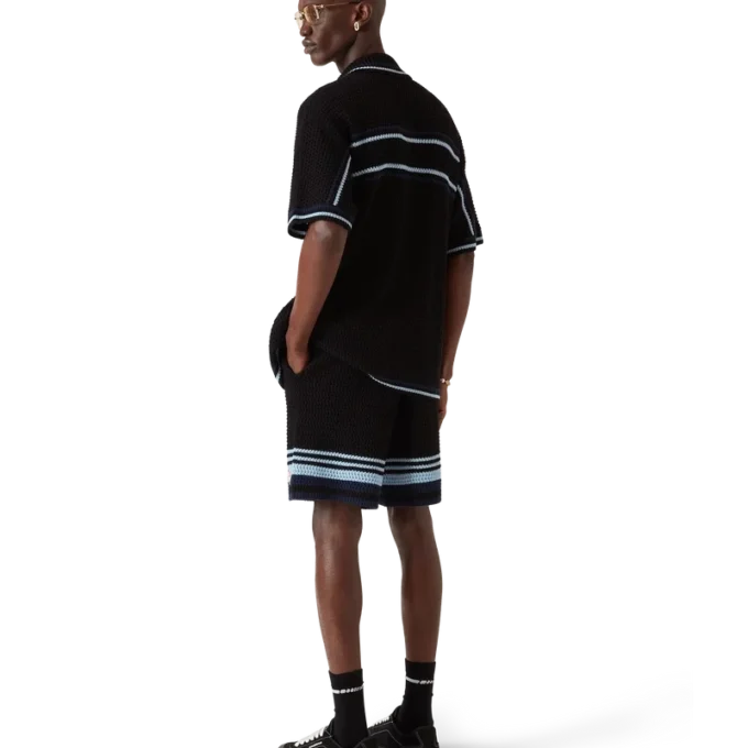 Tennis-shorts i bomullshakket