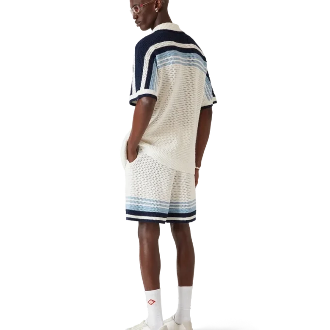 Tennis-shorts i bomullshakket