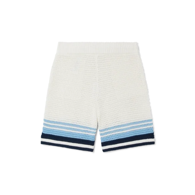 Tennis-shorts i bomullshakket