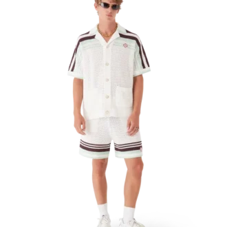 Tennis-shorts i heklet bomull