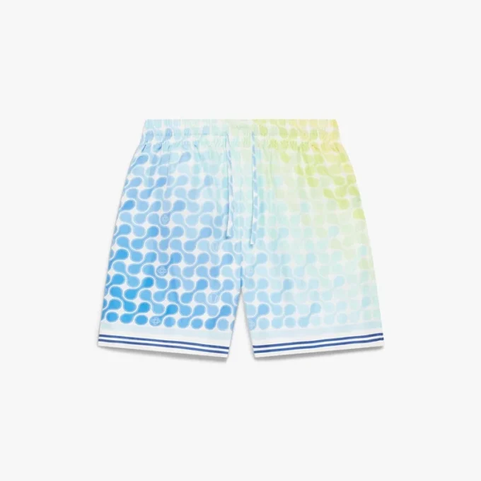 Tennis Tile Silk Shorts