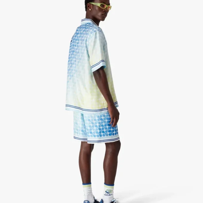 Tennis Tile Silk Shorts