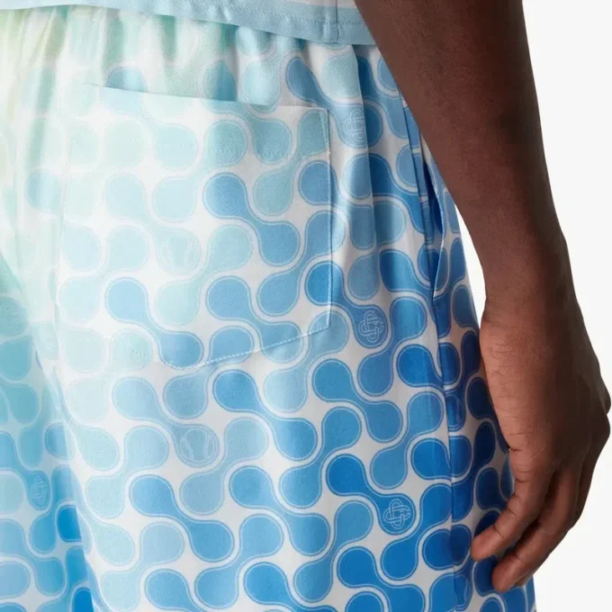 Tennis Tile Silk Shorts